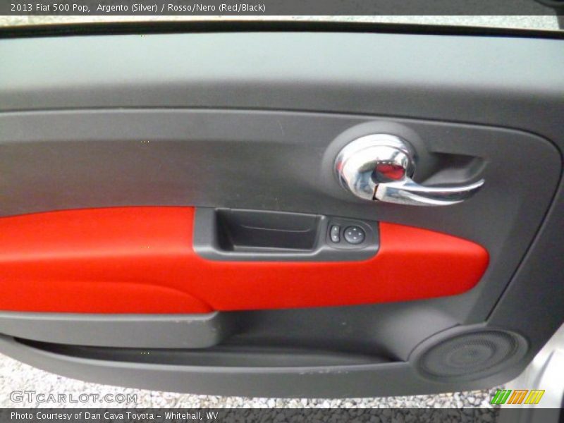 Argento (Silver) / Rosso/Nero (Red/Black) 2013 Fiat 500 Pop
