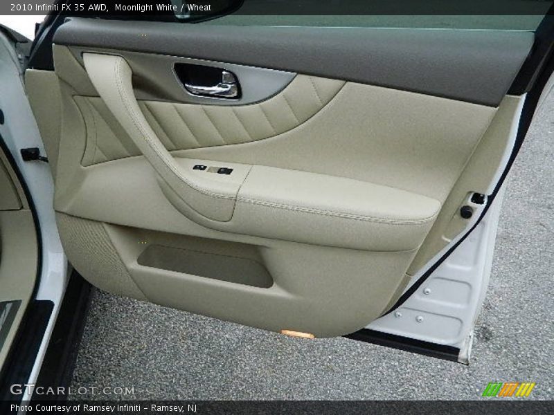 Moonlight White / Wheat 2010 Infiniti FX 35 AWD