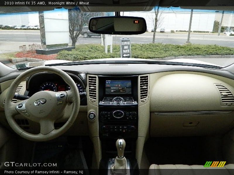 Dashboard of 2010 FX 35 AWD