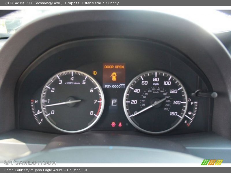 Graphite Luster Metallic / Ebony 2014 Acura RDX Technology AWD