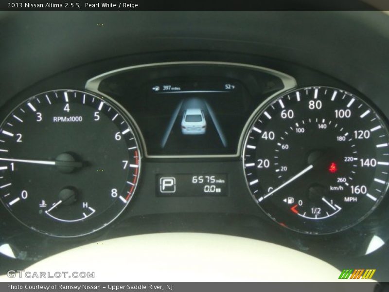 Pearl White / Beige 2013 Nissan Altima 2.5 S