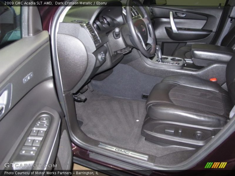Dark Crimson Metallic / Ebony 2009 GMC Acadia SLT AWD