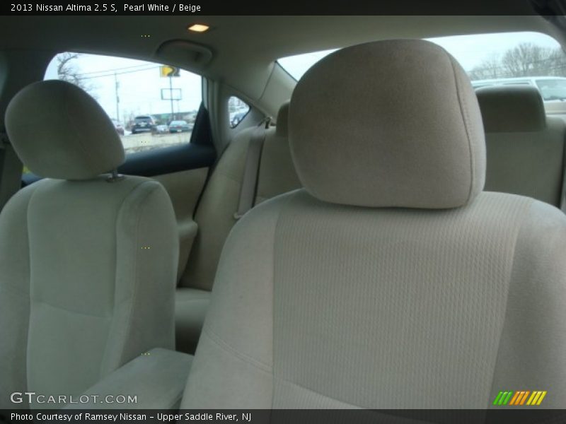Pearl White / Beige 2013 Nissan Altima 2.5 S