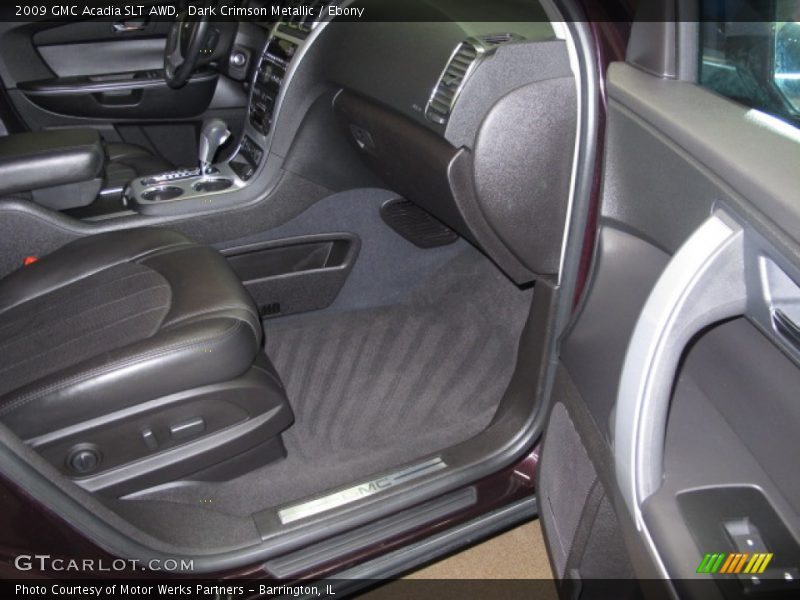 Dark Crimson Metallic / Ebony 2009 GMC Acadia SLT AWD