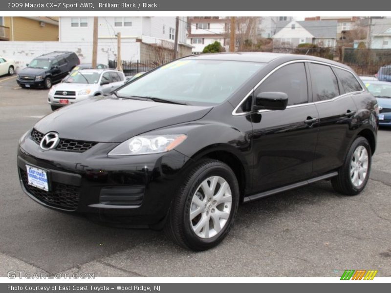 Brilliant Black / Black 2009 Mazda CX-7 Sport AWD