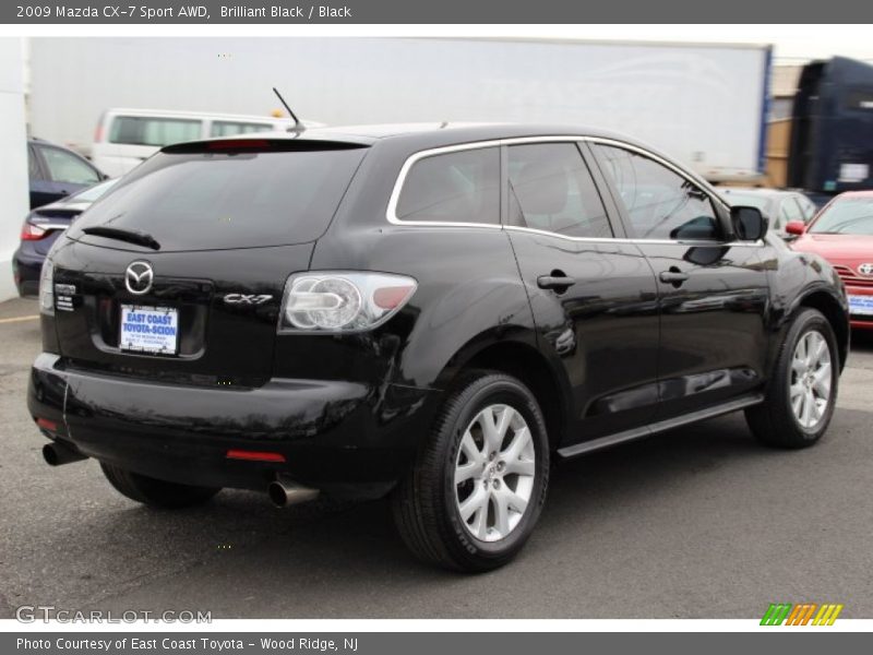 Brilliant Black / Black 2009 Mazda CX-7 Sport AWD
