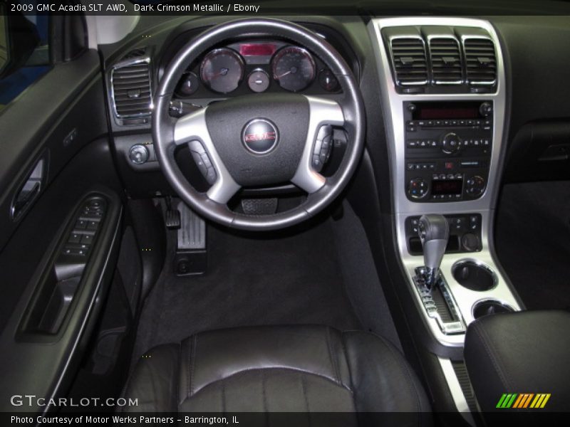 Dark Crimson Metallic / Ebony 2009 GMC Acadia SLT AWD
