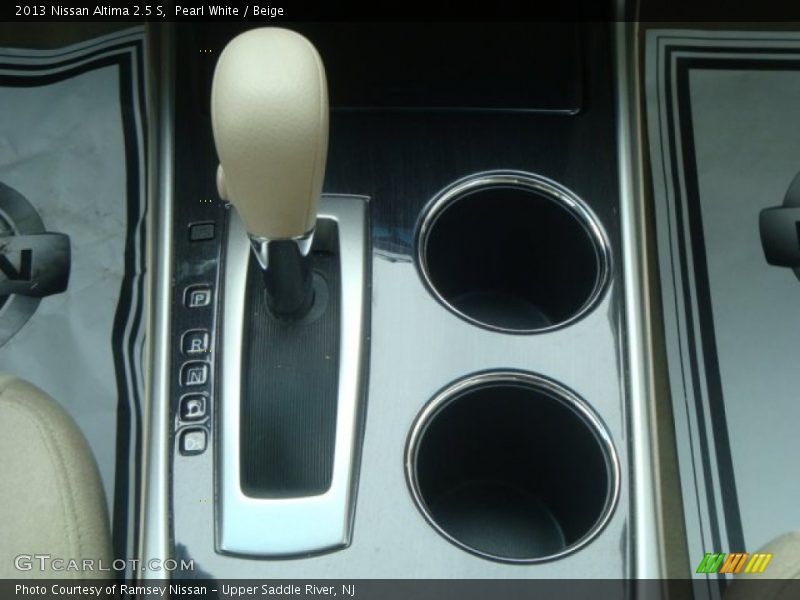 Pearl White / Beige 2013 Nissan Altima 2.5 S