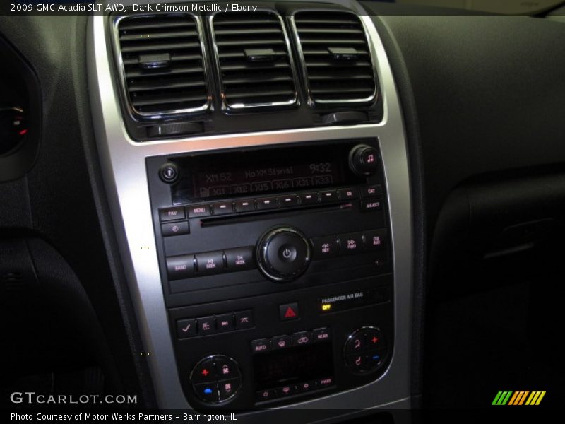 Dark Crimson Metallic / Ebony 2009 GMC Acadia SLT AWD