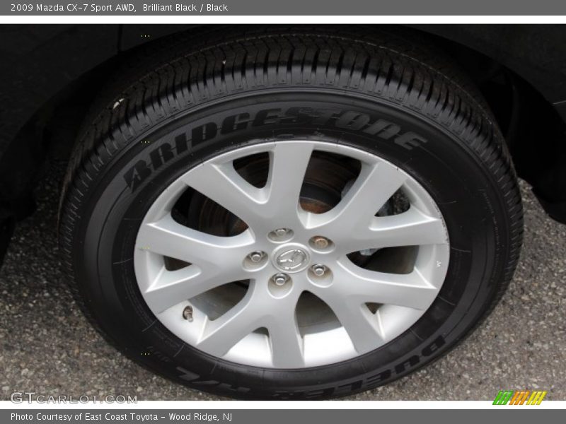 Brilliant Black / Black 2009 Mazda CX-7 Sport AWD