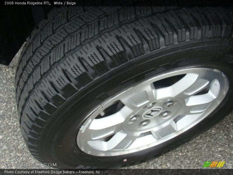 White / Beige 2008 Honda Ridgeline RTL
