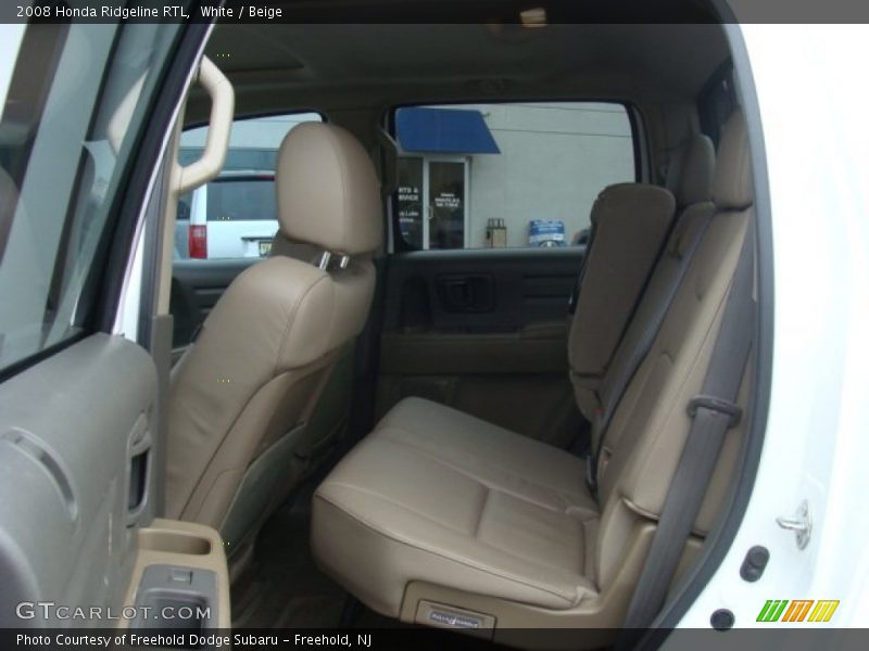 White / Beige 2008 Honda Ridgeline RTL