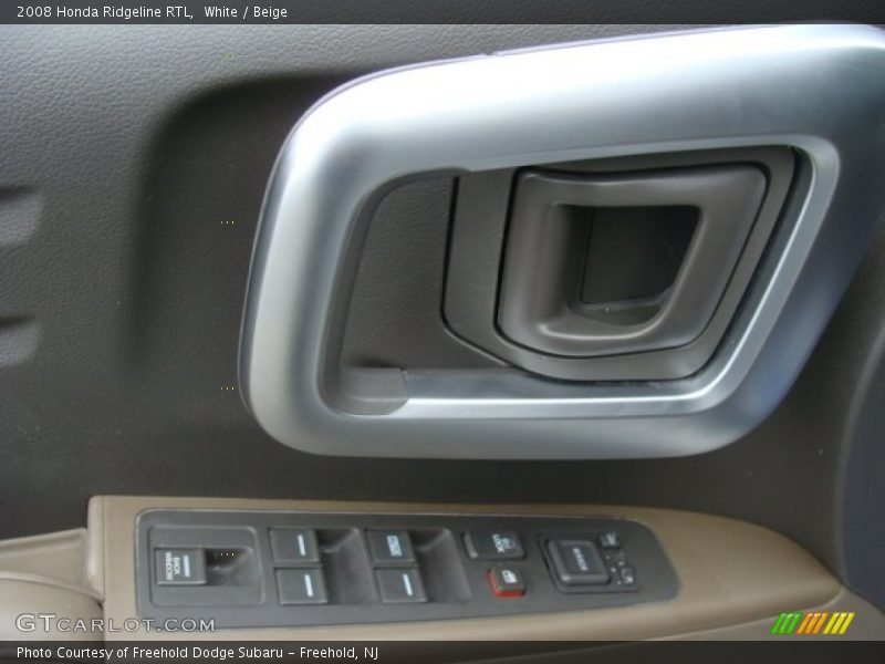 White / Beige 2008 Honda Ridgeline RTL