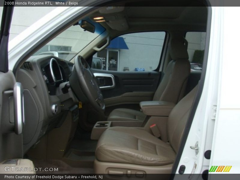 White / Beige 2008 Honda Ridgeline RTL
