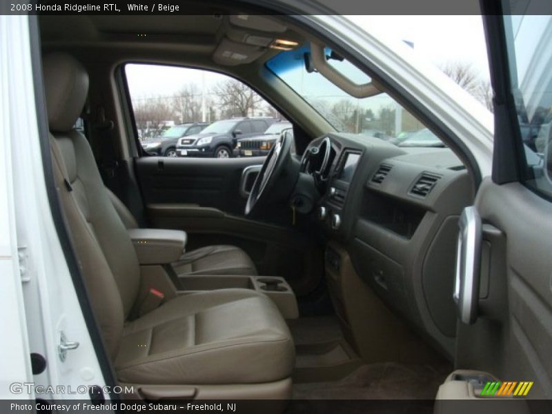 White / Beige 2008 Honda Ridgeline RTL