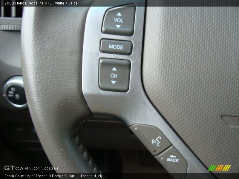 White / Beige 2008 Honda Ridgeline RTL