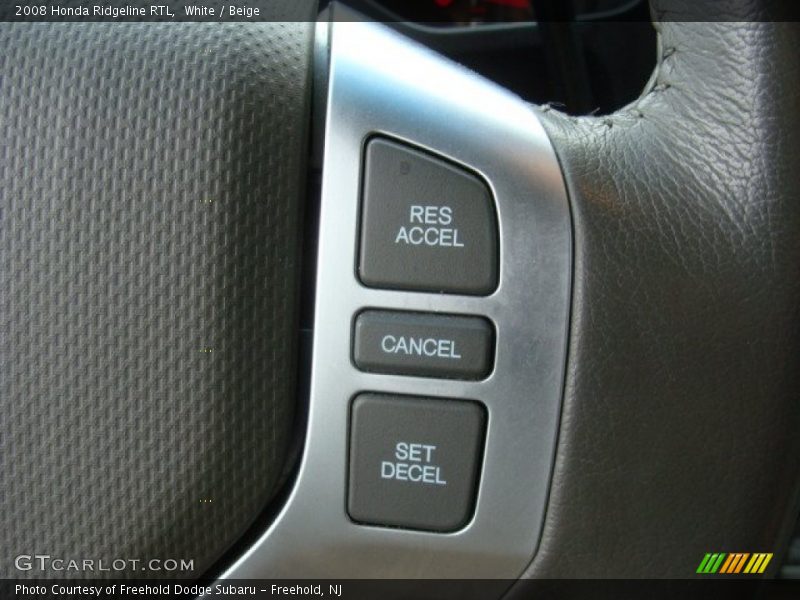 White / Beige 2008 Honda Ridgeline RTL