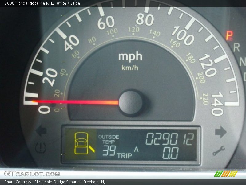 White / Beige 2008 Honda Ridgeline RTL