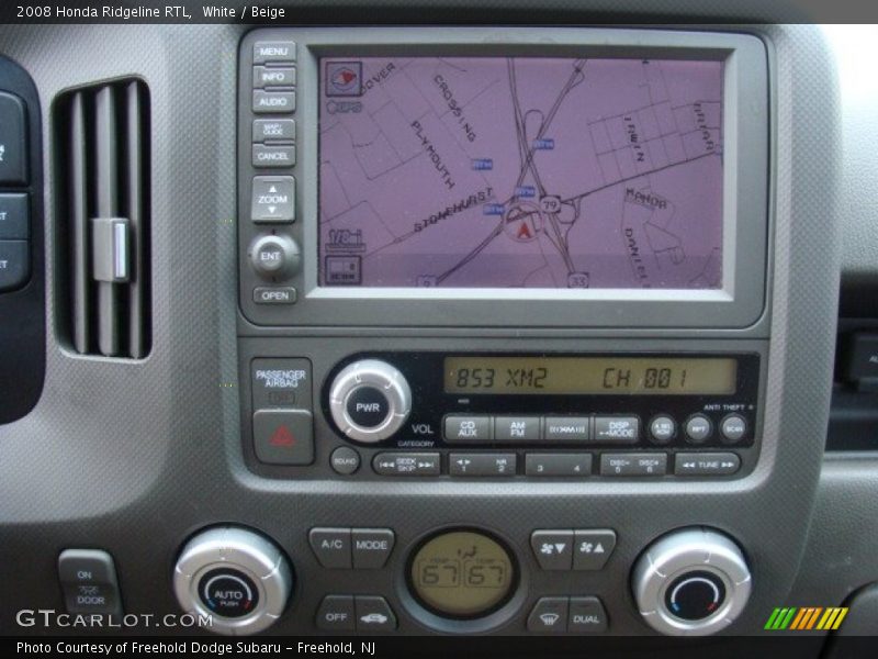 White / Beige 2008 Honda Ridgeline RTL
