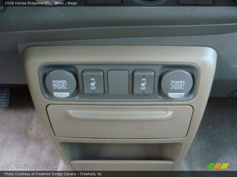 White / Beige 2008 Honda Ridgeline RTL