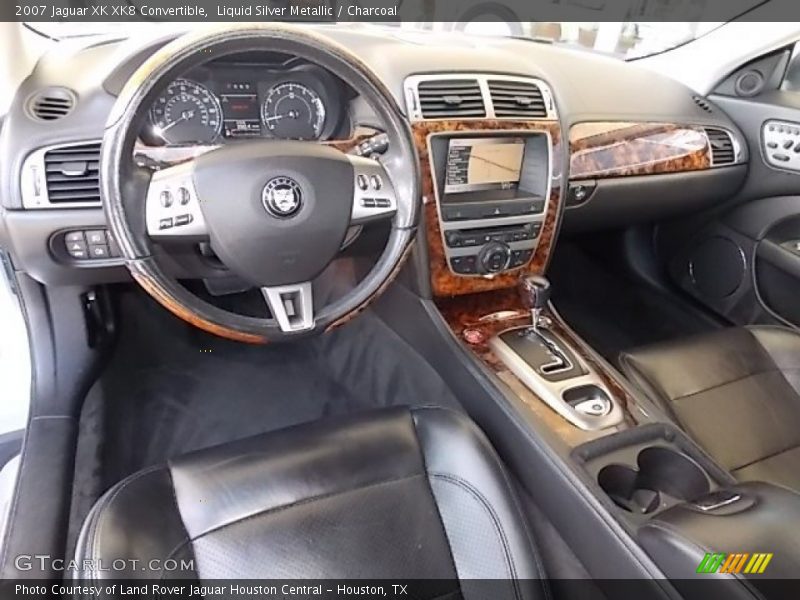 Liquid Silver Metallic / Charcoal 2007 Jaguar XK XK8 Convertible
