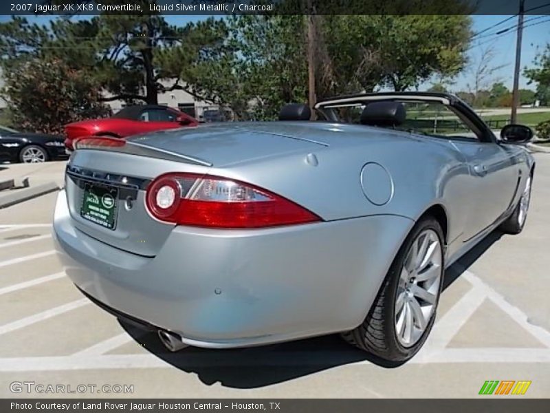 Liquid Silver Metallic / Charcoal 2007 Jaguar XK XK8 Convertible