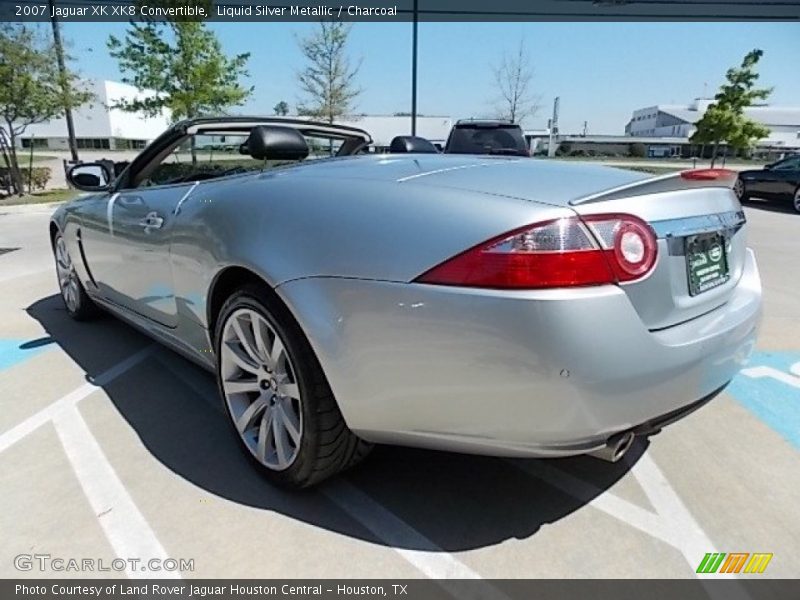 Liquid Silver Metallic / Charcoal 2007 Jaguar XK XK8 Convertible