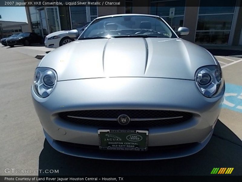 Liquid Silver Metallic / Charcoal 2007 Jaguar XK XK8 Convertible
