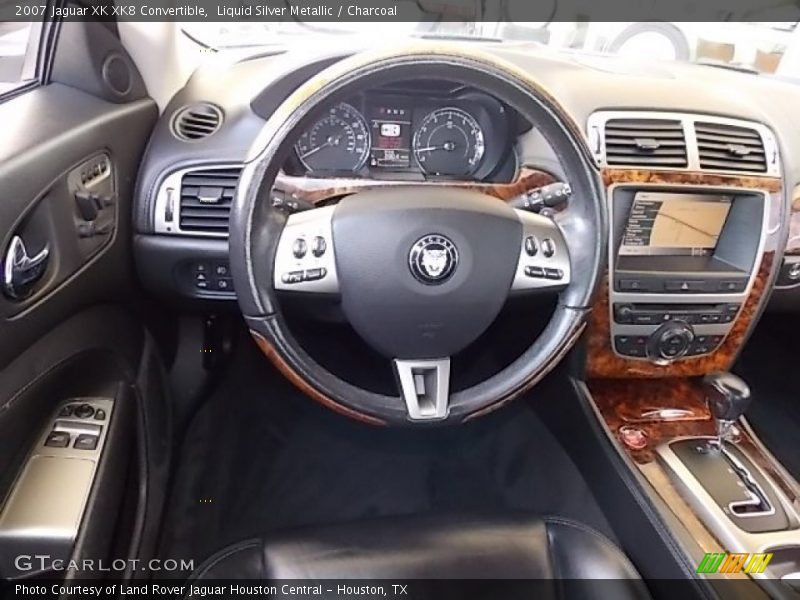 Liquid Silver Metallic / Charcoal 2007 Jaguar XK XK8 Convertible