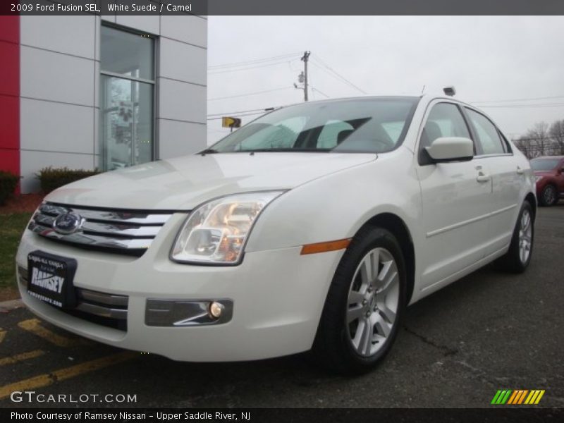 White Suede / Camel 2009 Ford Fusion SEL