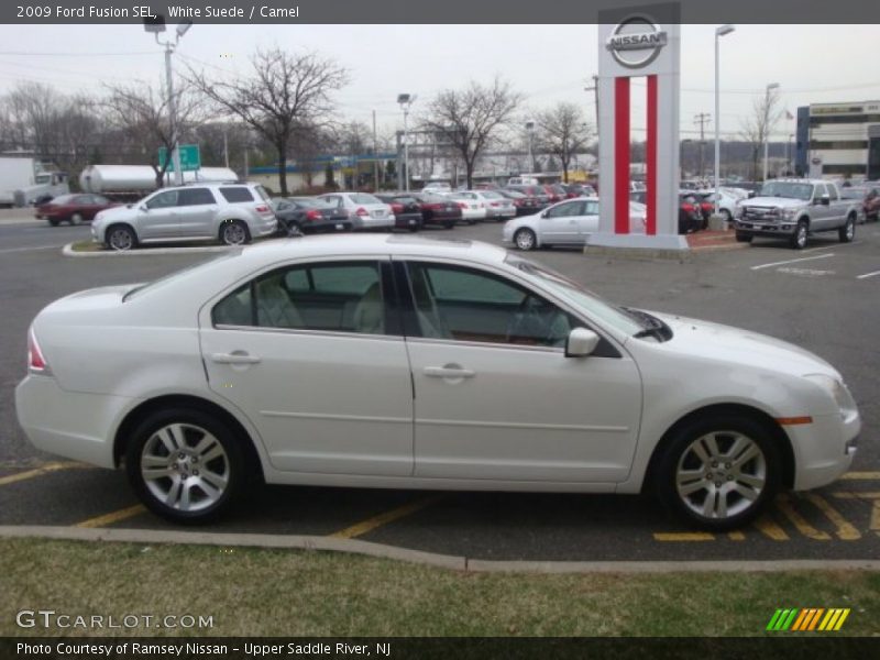 White Suede / Camel 2009 Ford Fusion SEL