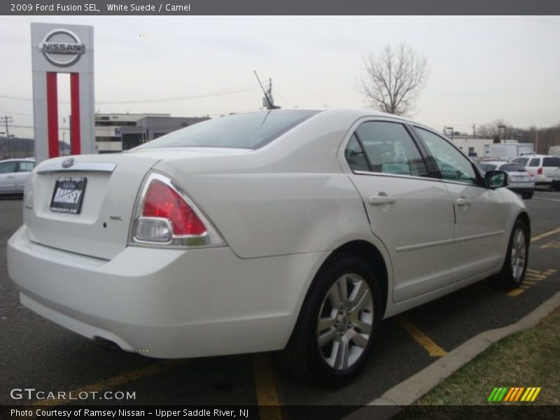 White Suede / Camel 2009 Ford Fusion SEL