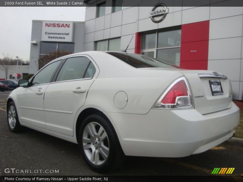 White Suede / Camel 2009 Ford Fusion SEL