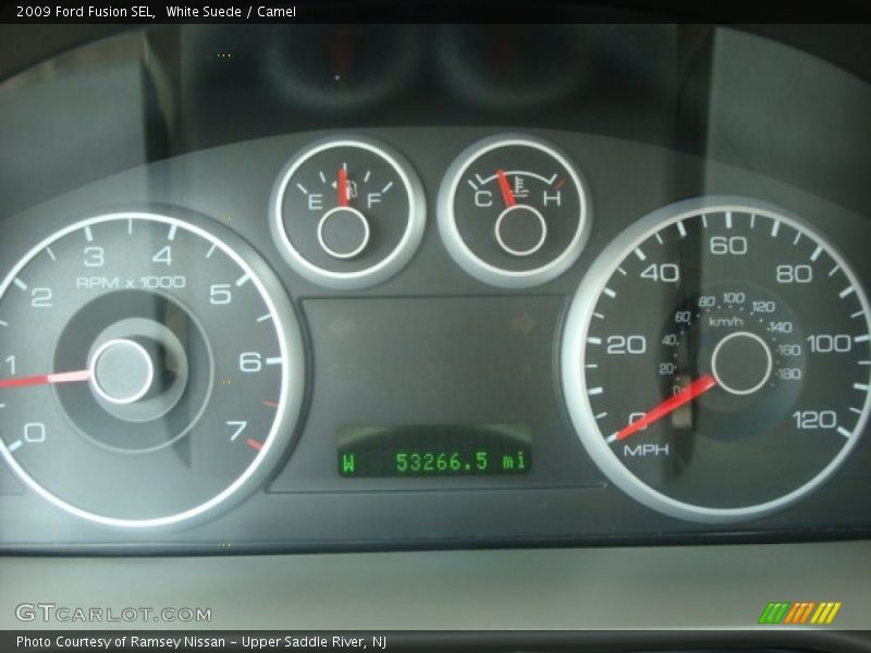 White Suede / Camel 2009 Ford Fusion SEL
