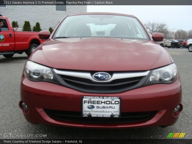 Paprika Red Pearl / Carbon Black 2011 Subaru Impreza 2.5i Premium Sedan