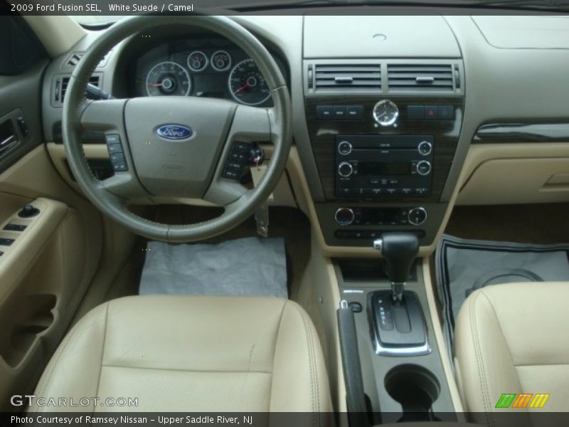 White Suede / Camel 2009 Ford Fusion SEL