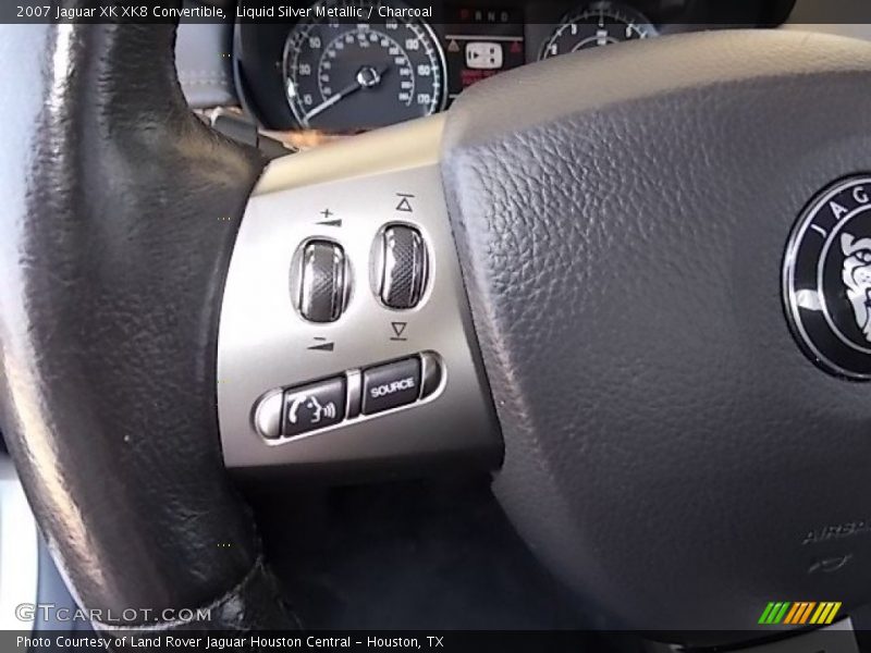 Liquid Silver Metallic / Charcoal 2007 Jaguar XK XK8 Convertible