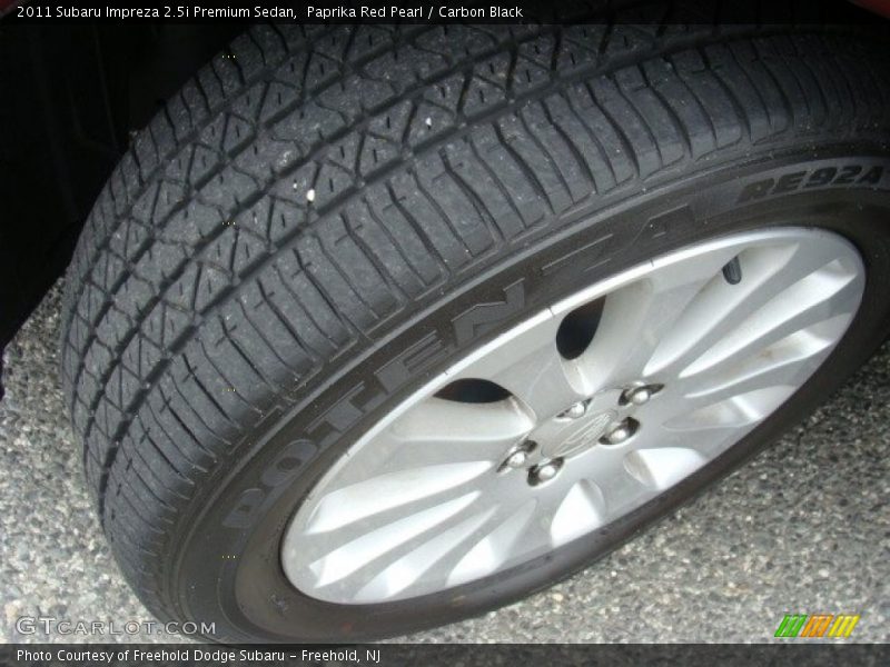 Paprika Red Pearl / Carbon Black 2011 Subaru Impreza 2.5i Premium Sedan
