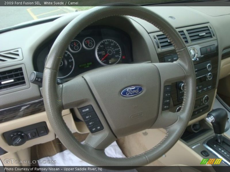 White Suede / Camel 2009 Ford Fusion SEL
