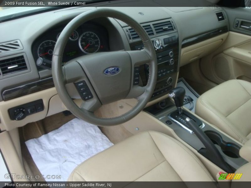 White Suede / Camel 2009 Ford Fusion SEL