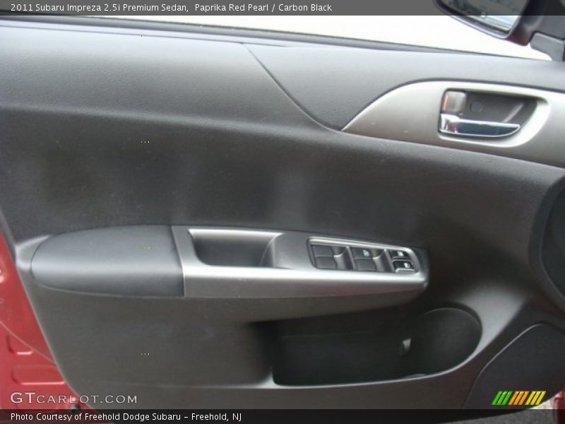 Paprika Red Pearl / Carbon Black 2011 Subaru Impreza 2.5i Premium Sedan