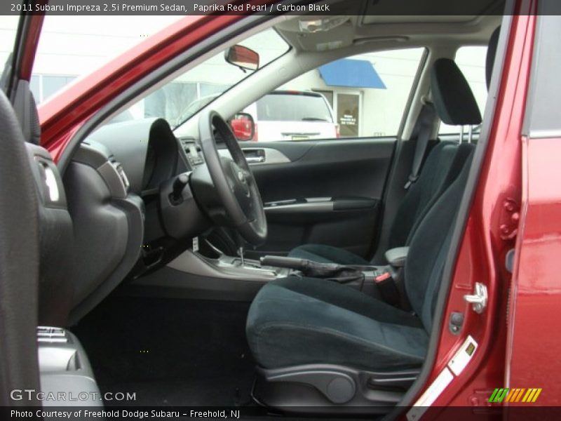 Paprika Red Pearl / Carbon Black 2011 Subaru Impreza 2.5i Premium Sedan