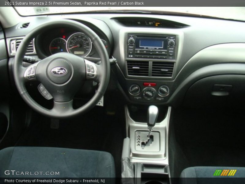 Paprika Red Pearl / Carbon Black 2011 Subaru Impreza 2.5i Premium Sedan