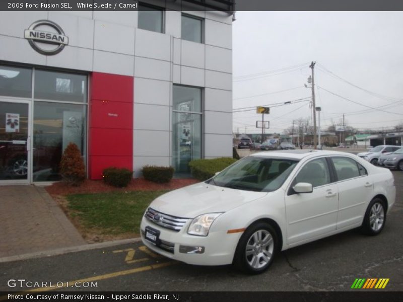 White Suede / Camel 2009 Ford Fusion SEL