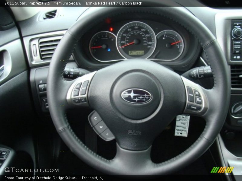 Paprika Red Pearl / Carbon Black 2011 Subaru Impreza 2.5i Premium Sedan