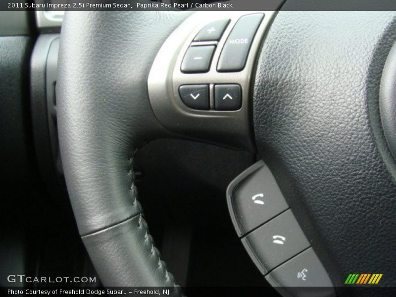 Paprika Red Pearl / Carbon Black 2011 Subaru Impreza 2.5i Premium Sedan