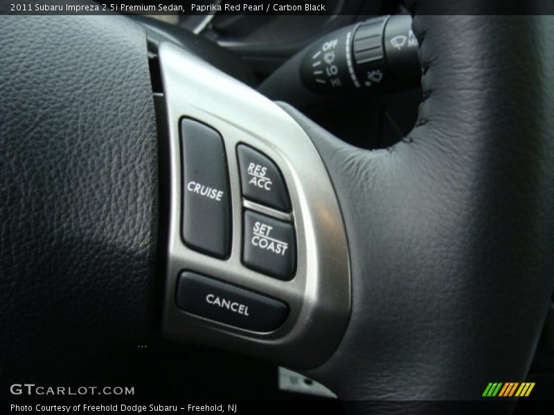 Paprika Red Pearl / Carbon Black 2011 Subaru Impreza 2.5i Premium Sedan