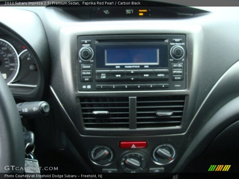 Paprika Red Pearl / Carbon Black 2011 Subaru Impreza 2.5i Premium Sedan
