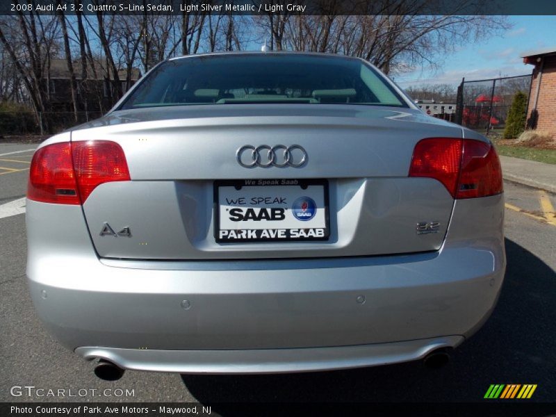 Light Silver Metallic / Light Gray 2008 Audi A4 3.2 Quattro S-Line Sedan