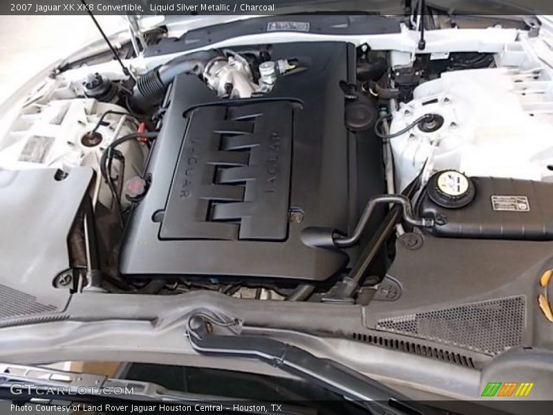 Liquid Silver Metallic / Charcoal 2007 Jaguar XK XK8 Convertible